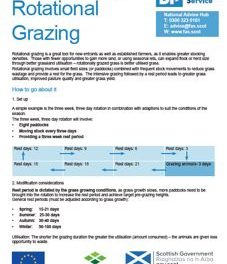Guidelines for implementing rotational grazing