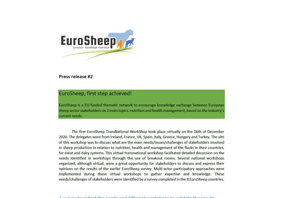 EuroSheep – Press release #2