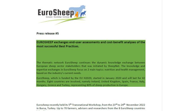 EuroSheep – Press release #5