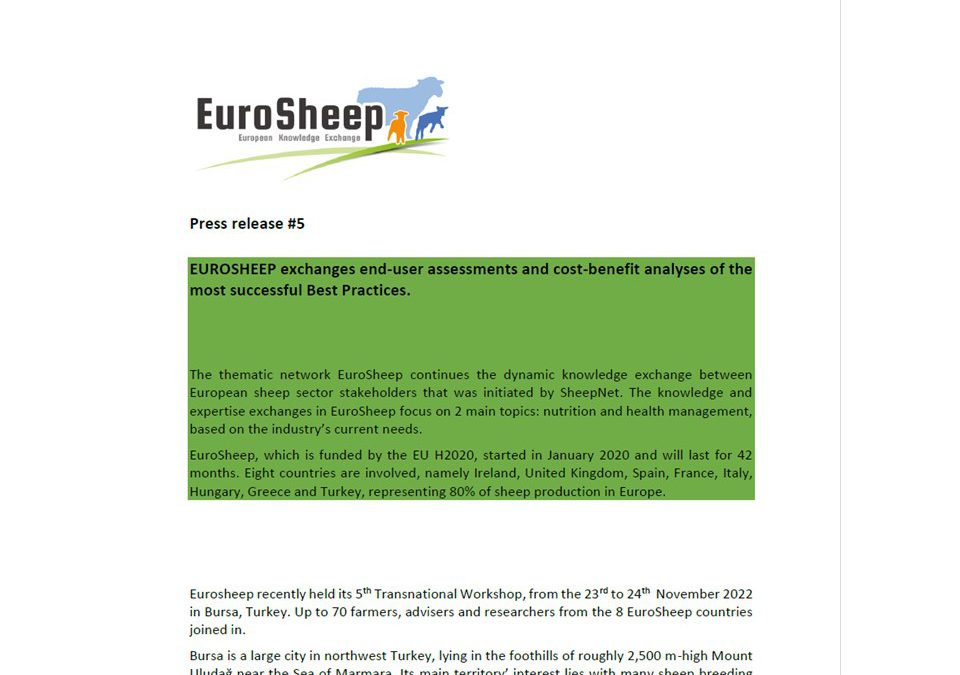 EuroSheep – Press release #5