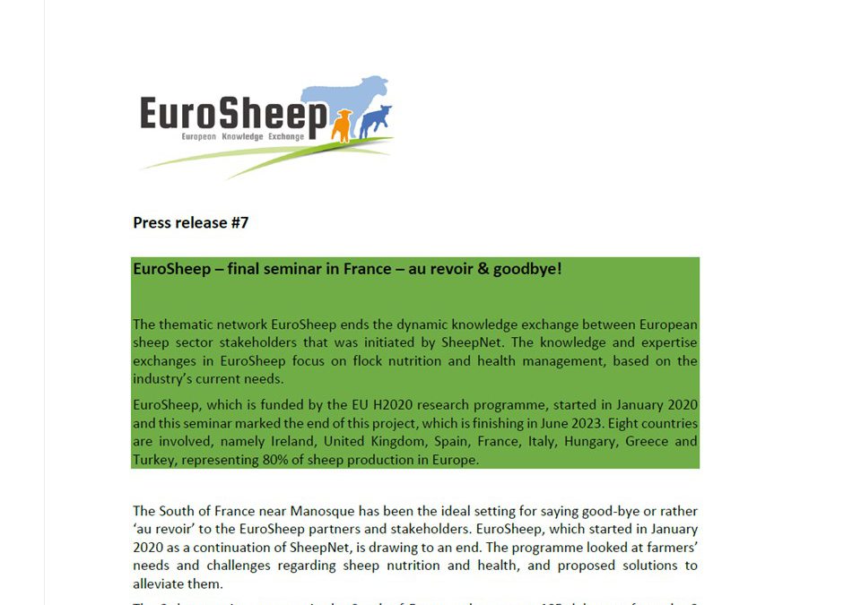 EuroSheep – Press release #7